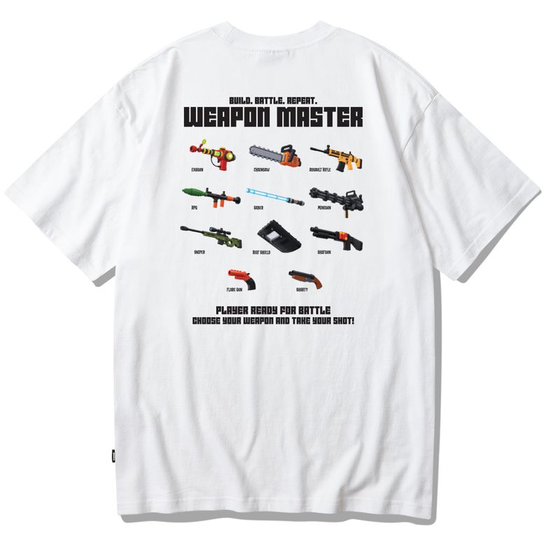 반팔 티셔츠 화이트 - 웨폰 마스터(Weapon Master)