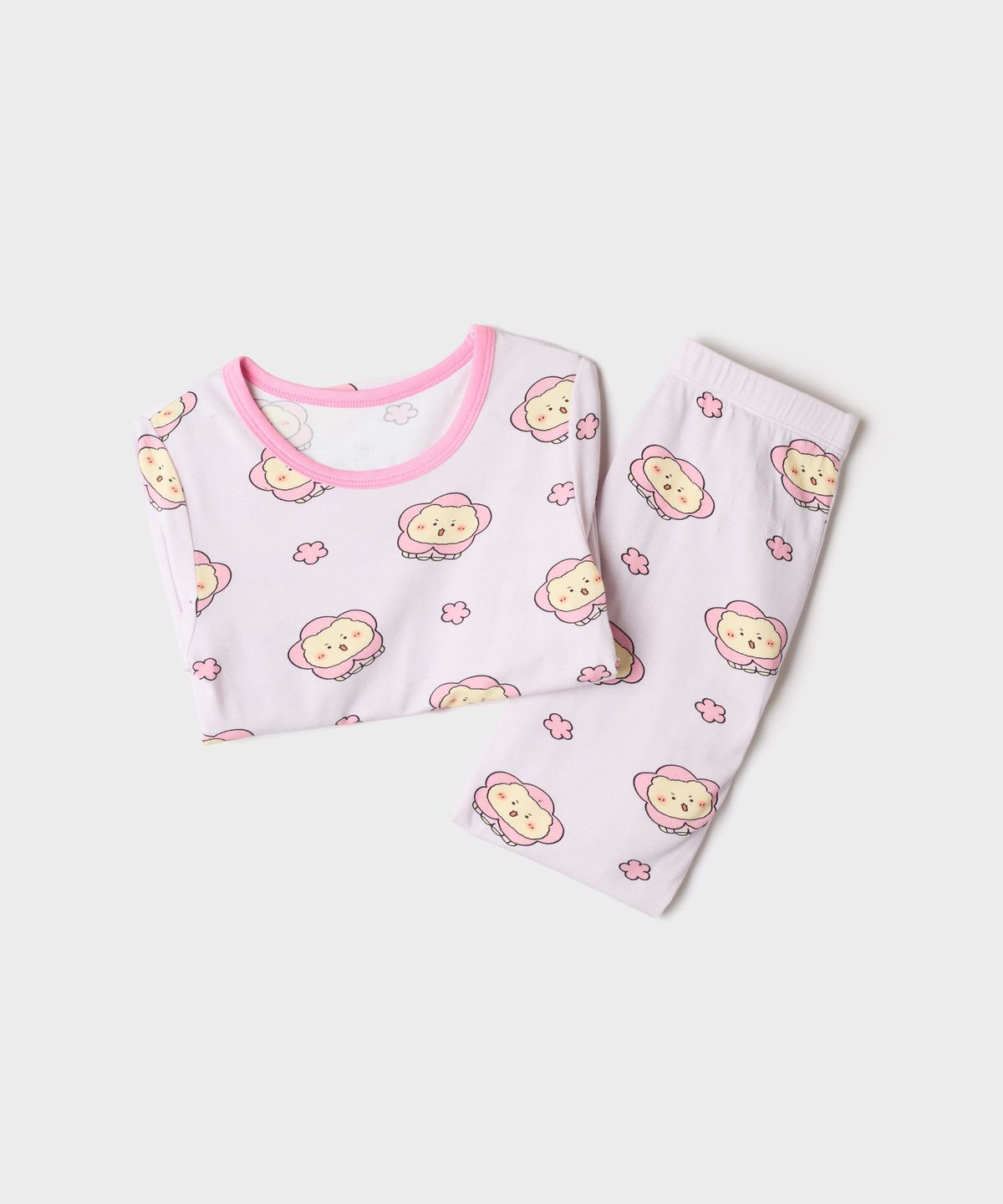 스파오 키즈(SPAO KIDS) [키즈] (망그러진곰) 면 모달 실내복(Light Purple)_SPLOG49KU2