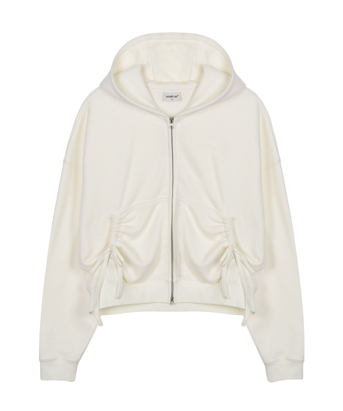 베스티리아(VESTIRYA) Soft Shirring Zip-Up Ivory