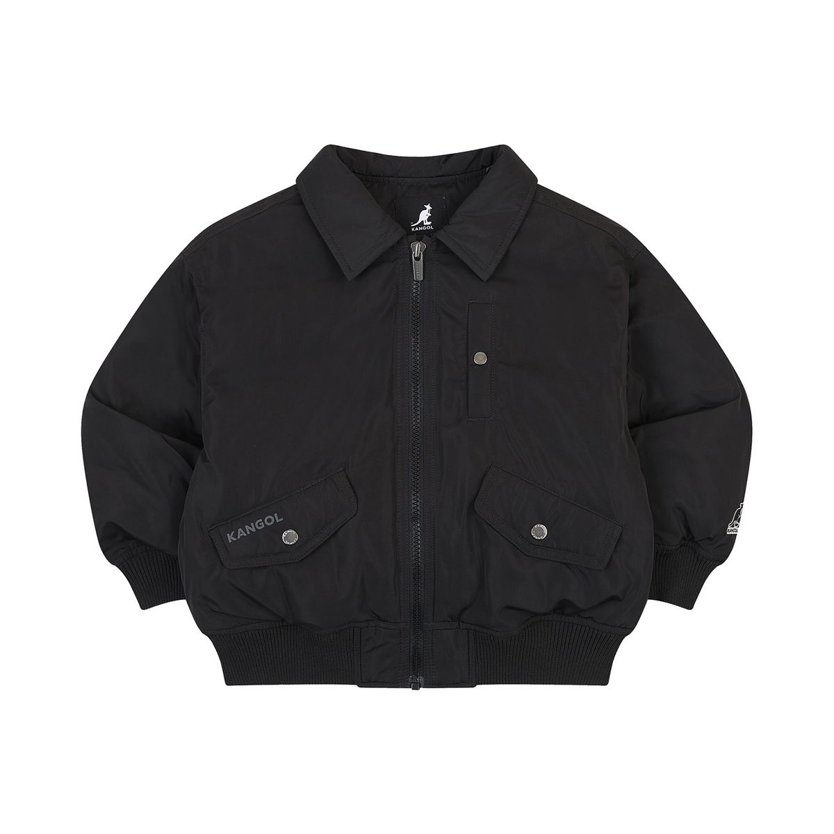 캉골키즈(KANGOL KIDS) 패디드 봄버 점퍼 SD 0202 블랙