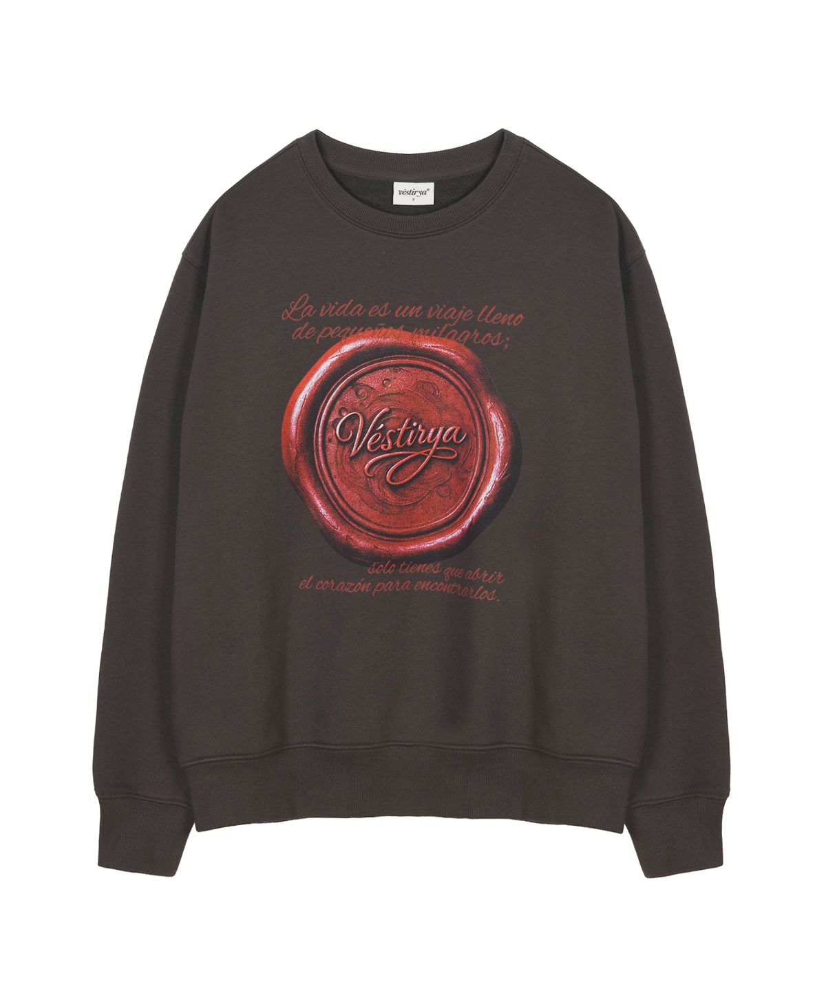 베스티리아(VESTIRYA) Memory Seal Sweatshirt Charcoal