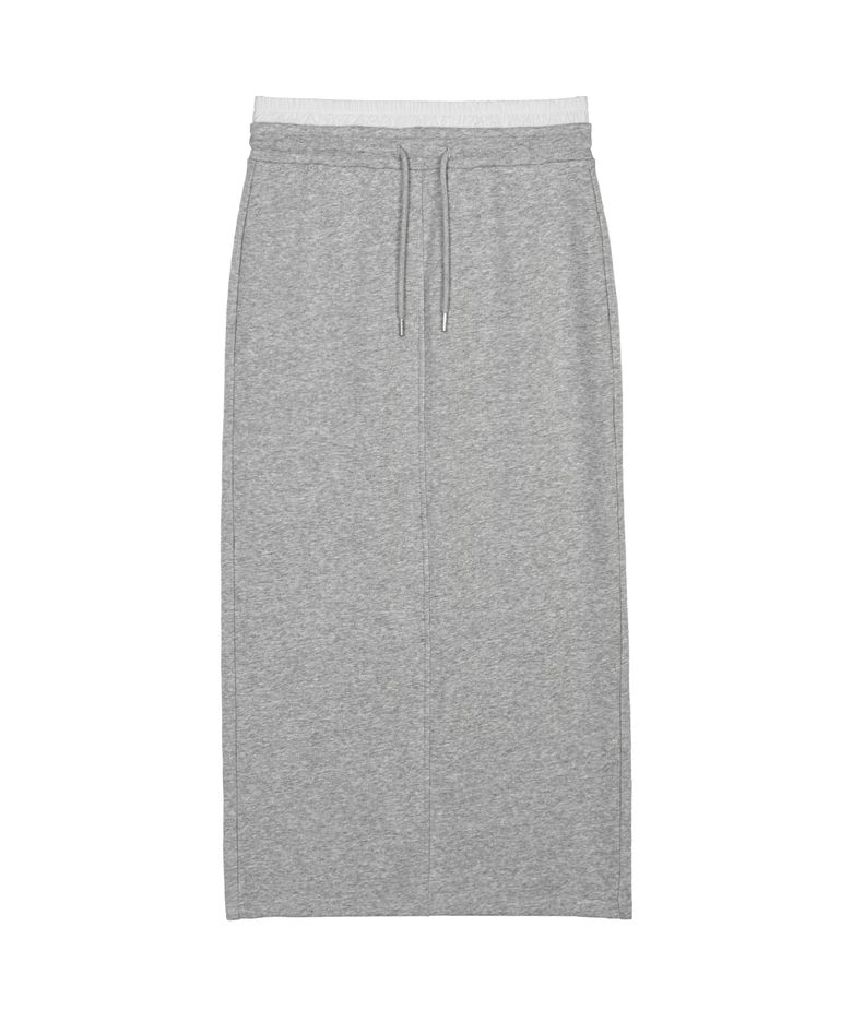 Easy Long Skirt Grey