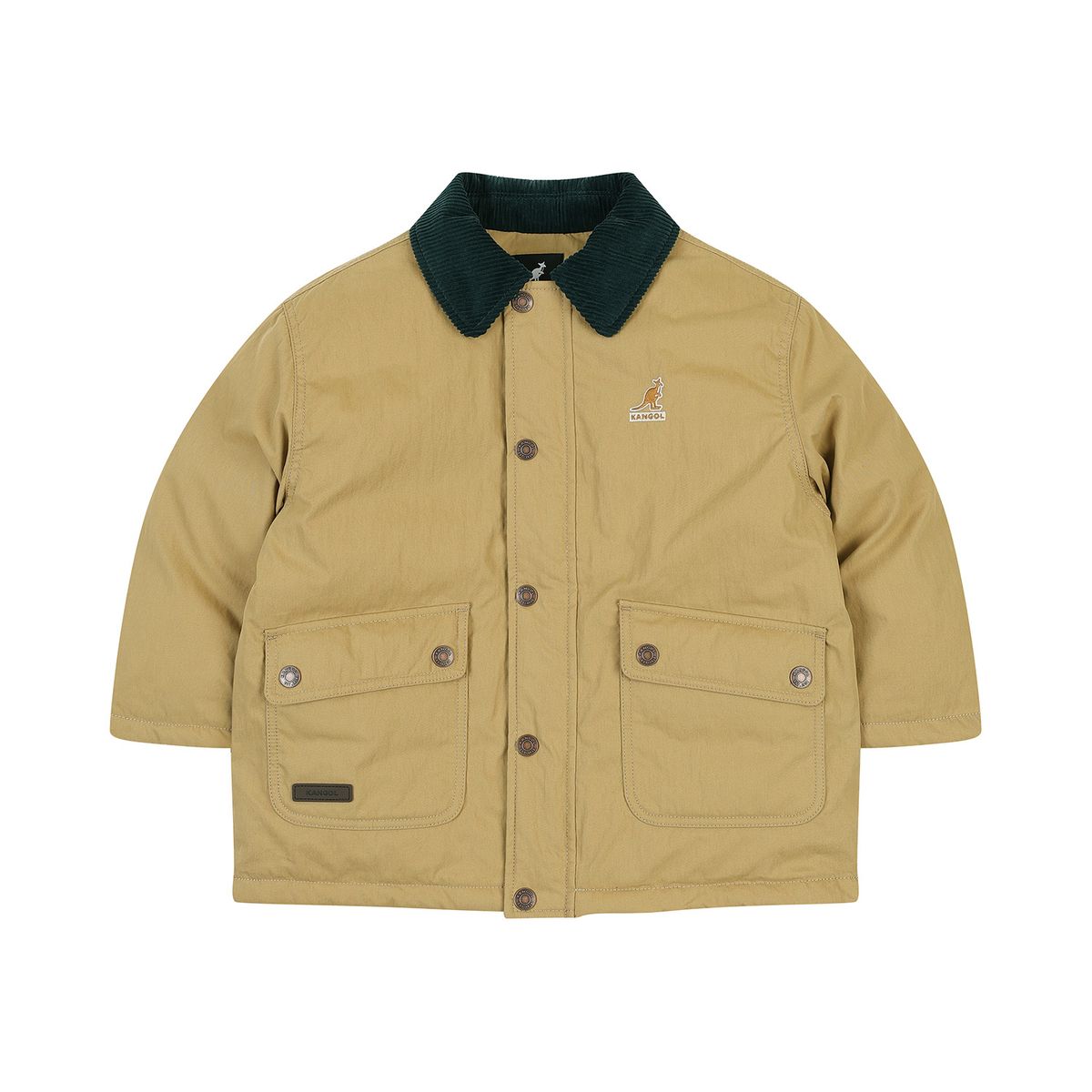 캉골키즈(KANGOL KIDS) 카라포인트 패디드 워크자켓 SD 0101 베이지