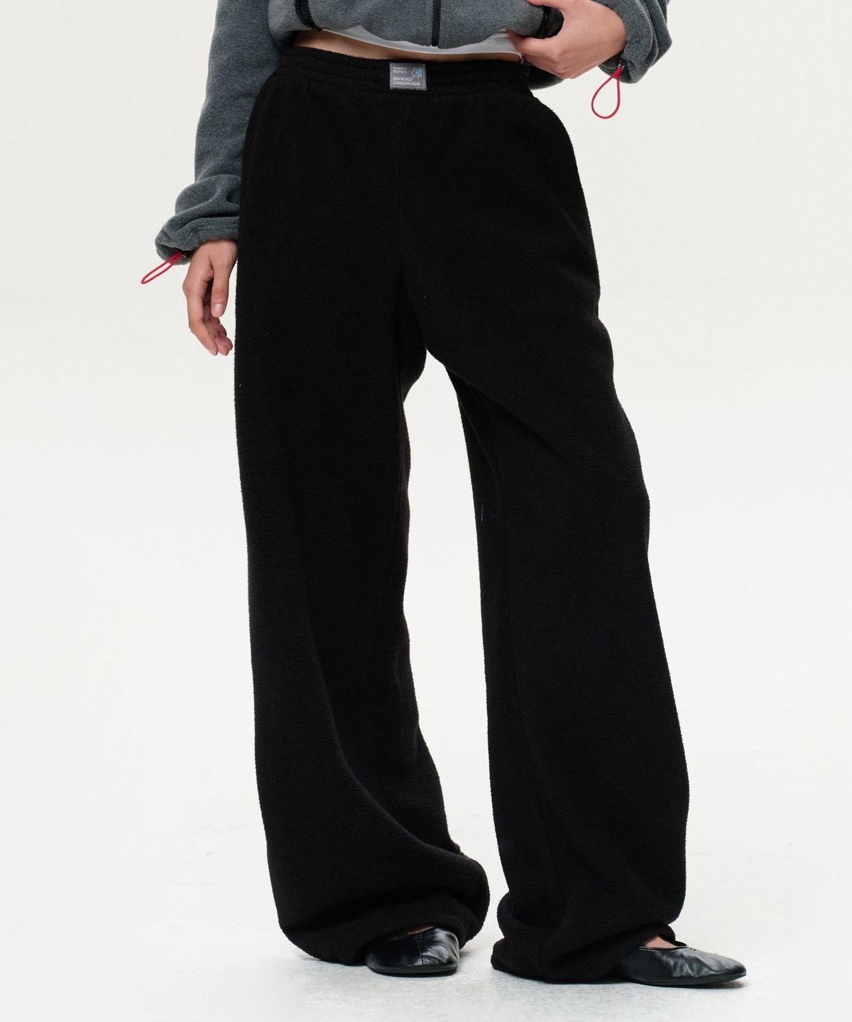 이알에이(ERA) WOMEN ERA POLAR FLEECE PANTS - BLACK