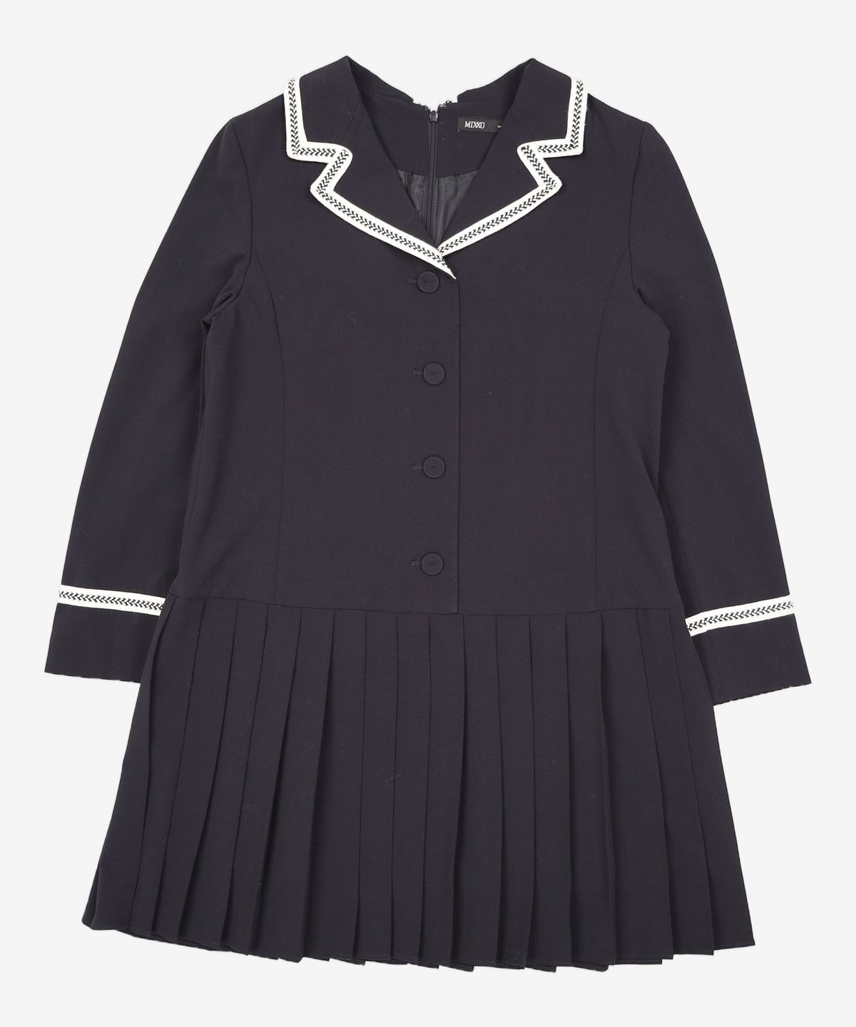 미쏘(MIXXO) 배색 디테일 플리츠 원피스 MIWOWC314G M