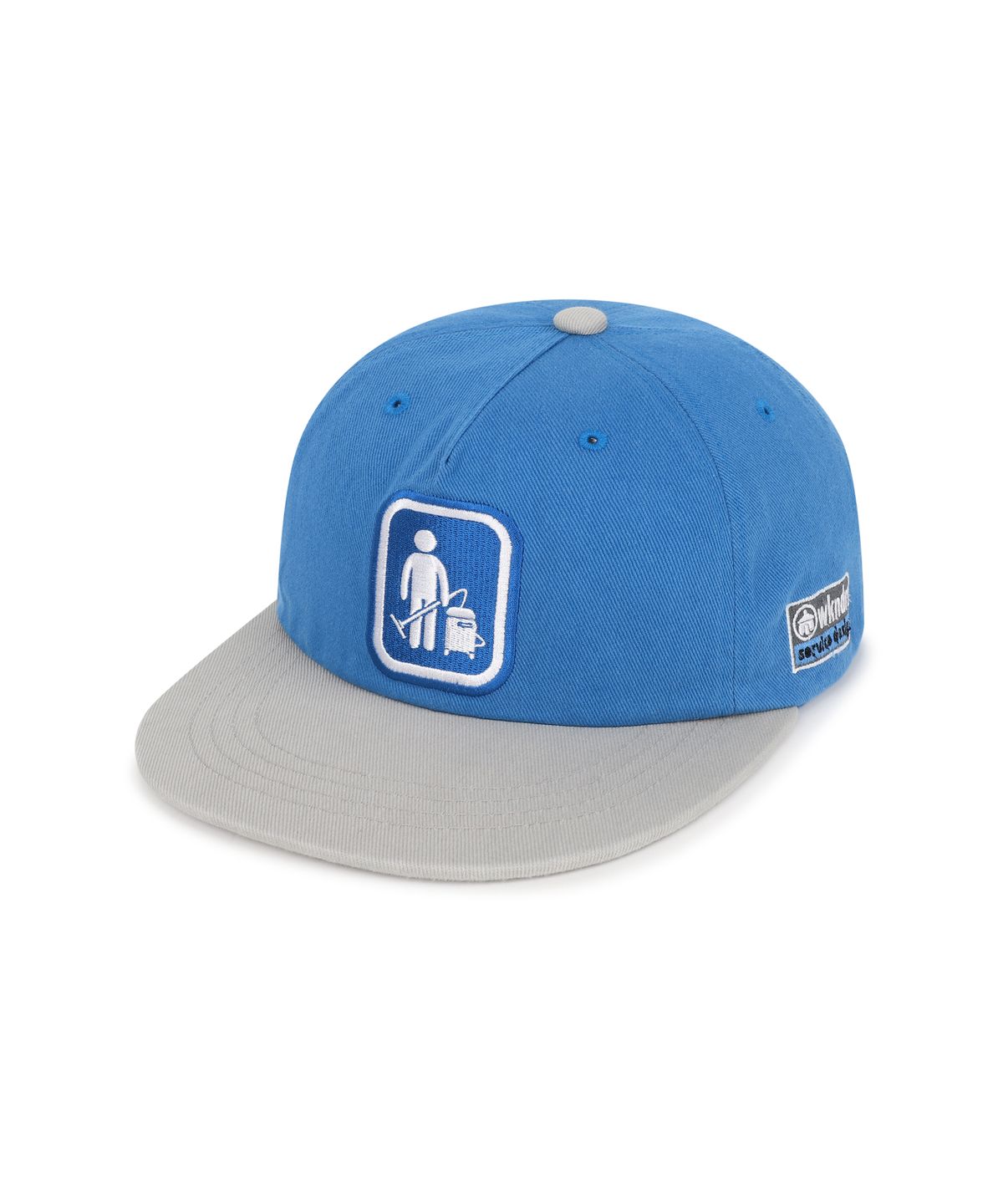 위캔더스(WKNDRS) WKNDRS x Krackerhouse CLEAN SERVICE CAP (BLUE)