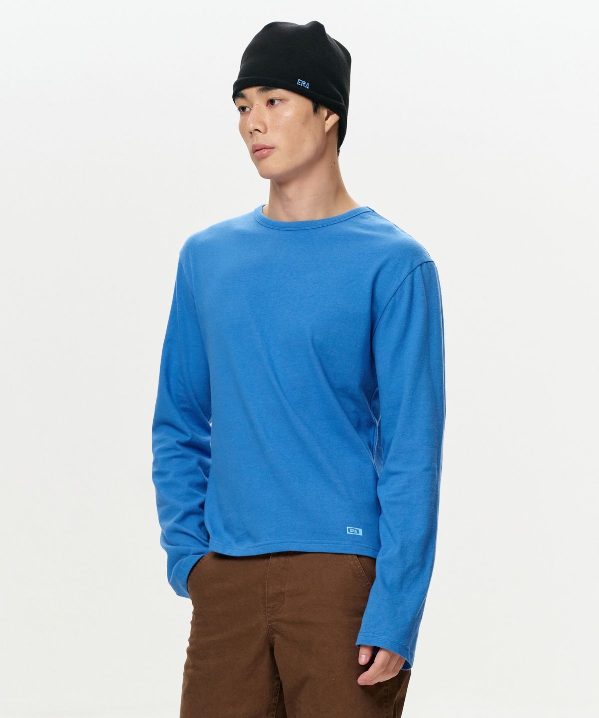 이알에이(ERA) MEN ERA VINTAGE COTTON LS T - BLUE