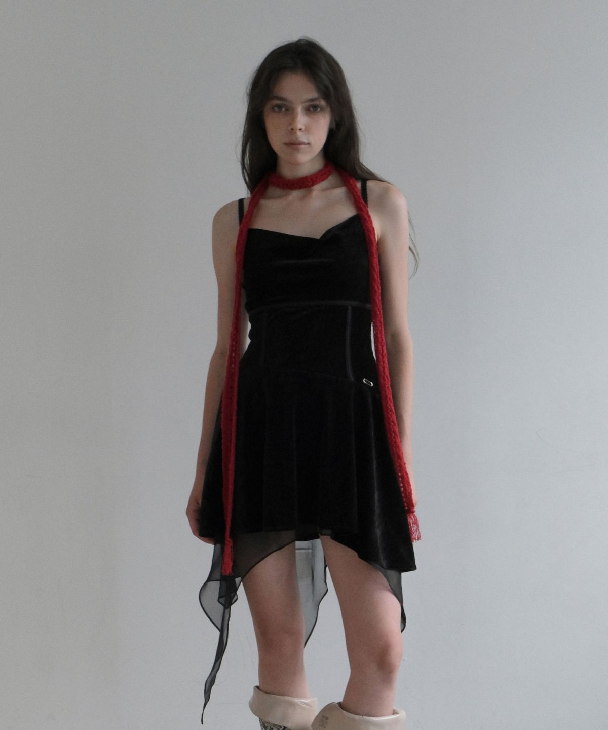 오디너리 홀리데이(ORDINARY HOLIDAY) LACE MIXED DRESS [BLACK]