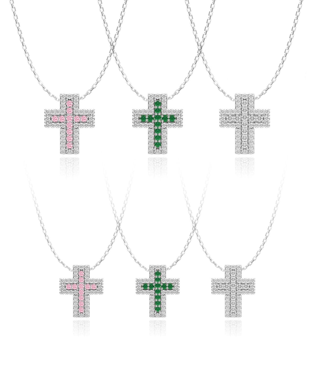 아이스볼(ICEBALL) Ice double croce necklace