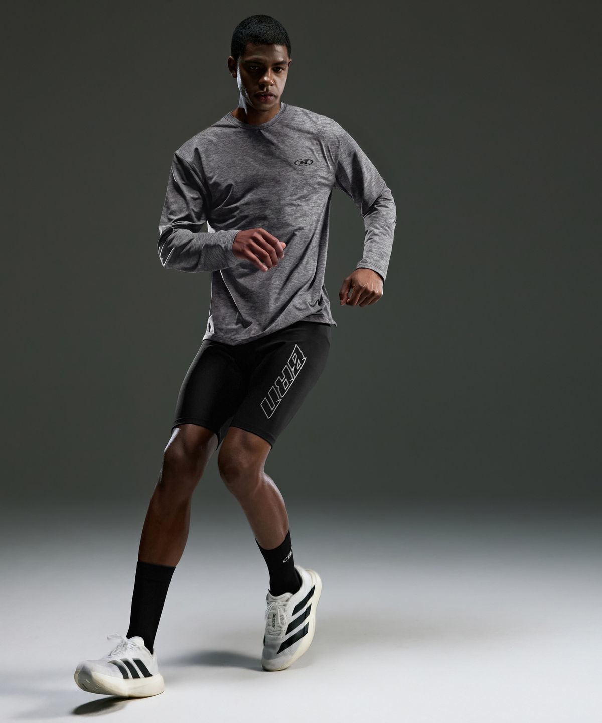 본투윈(BORN TO WIN) SYMBOL B COOLEVER LONG SLEEVE [MELANGE GREY]