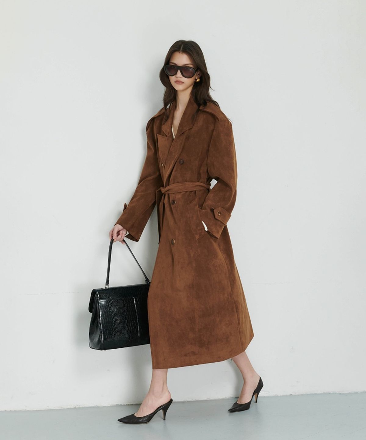 프로젝트 웨이브(PROJECT WAVE) Suede Trench Coat (3color)