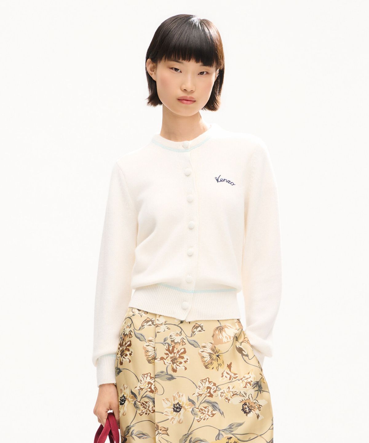 겐조(KENZO) 유니섹스 RWS 바시티 가디건_K266AUGV03WHX