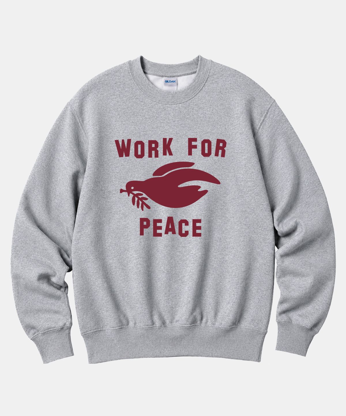 길단(GILDAN) 길단 X 빈티지컬렉션 Work For Peace 맨투맨 티셔츠