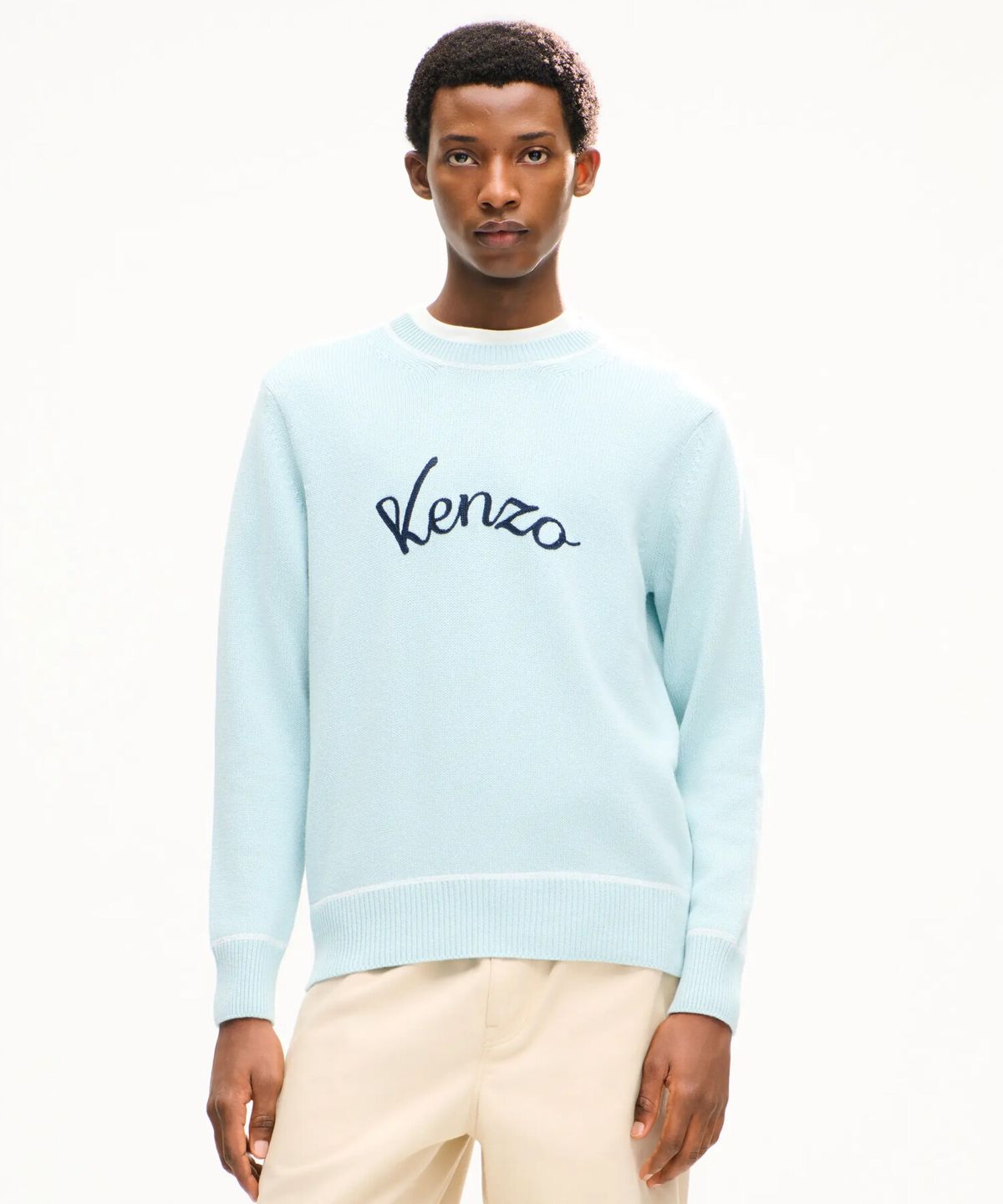 겐조(KENZO) 유니섹스 RWS 바시티 자수 니트_K266AUKV01LBX