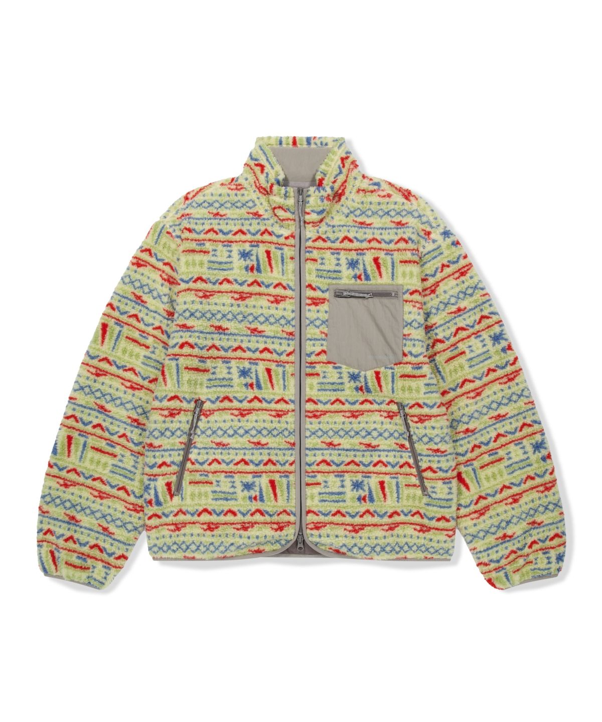 위캔더스(WKNDRS) AZTEC SHERPA JACKET (IVORY)