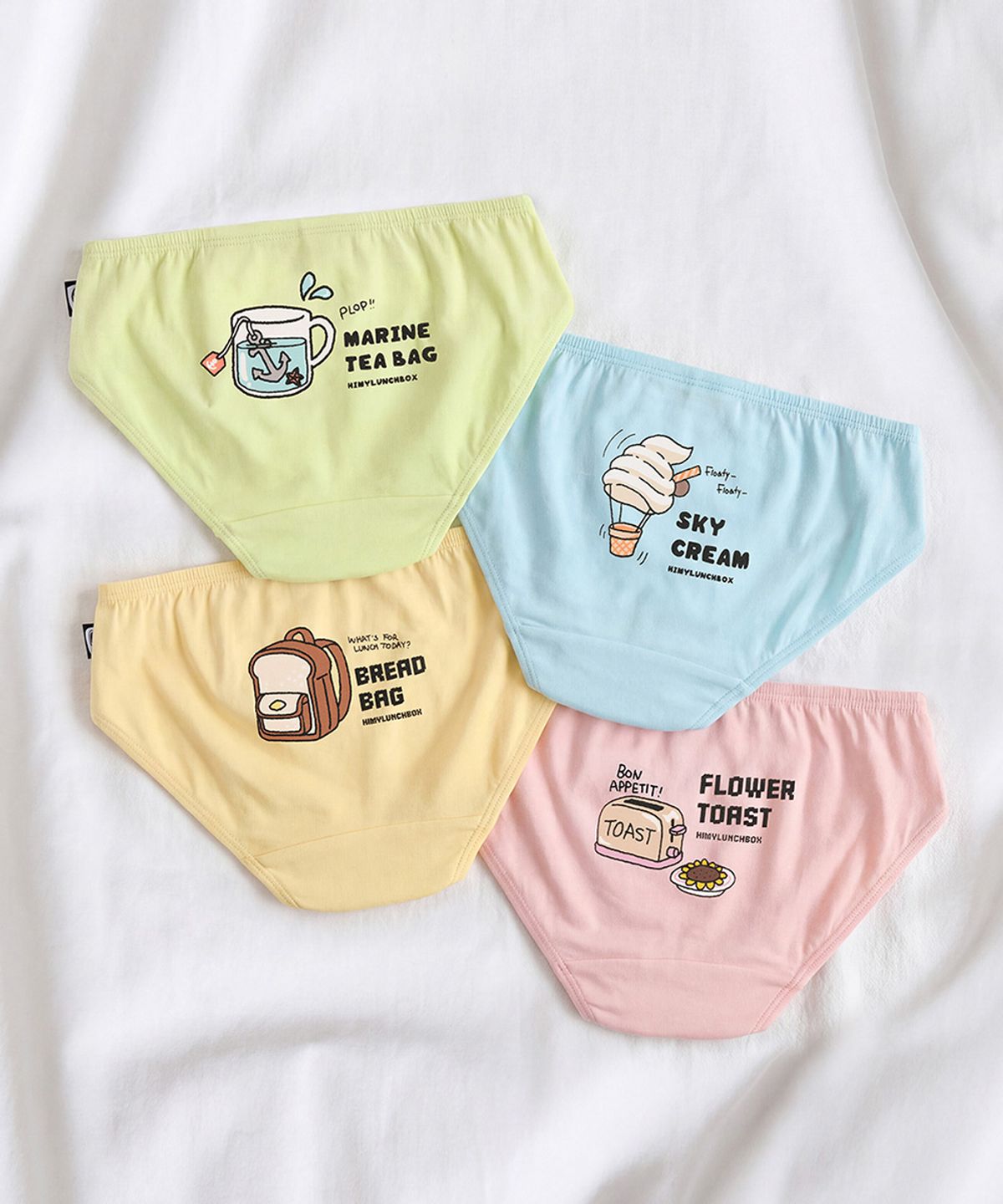 하이마이런치박스(HIMYLUNCHBOX) [4PACK] 하이마이언더웨어 여아삼각세트