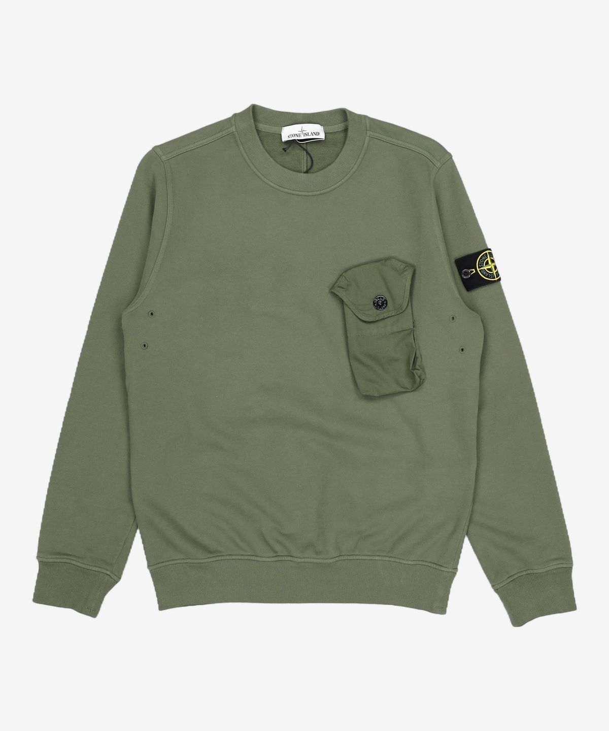 스톤아일랜드(STONE ISLAND) 크루넥 스웨트셔츠 751560419 V0055 SAGE GREEN S