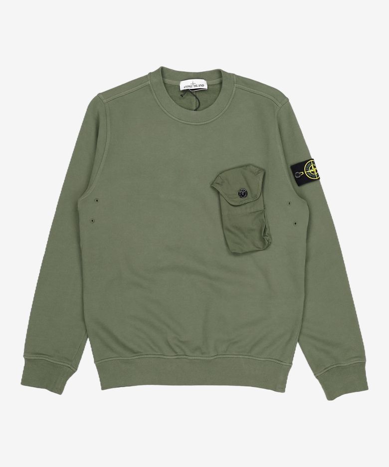 크루넥 스웨트셔츠 751560419 V0055 SAGE GREEN S