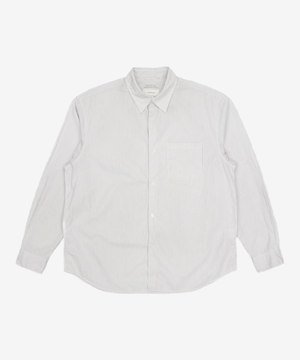 셔터(SHIRTER) EDITOR SHIRT (STRIPE WHITE) M