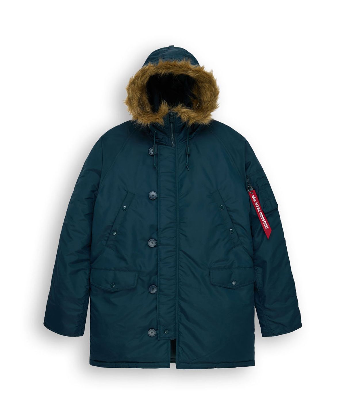 알파 인더스트리(ALPHA INDUSTRIES) N-3B 릴렉스 핏 파카 (옥스포드) 미드나잇 틸