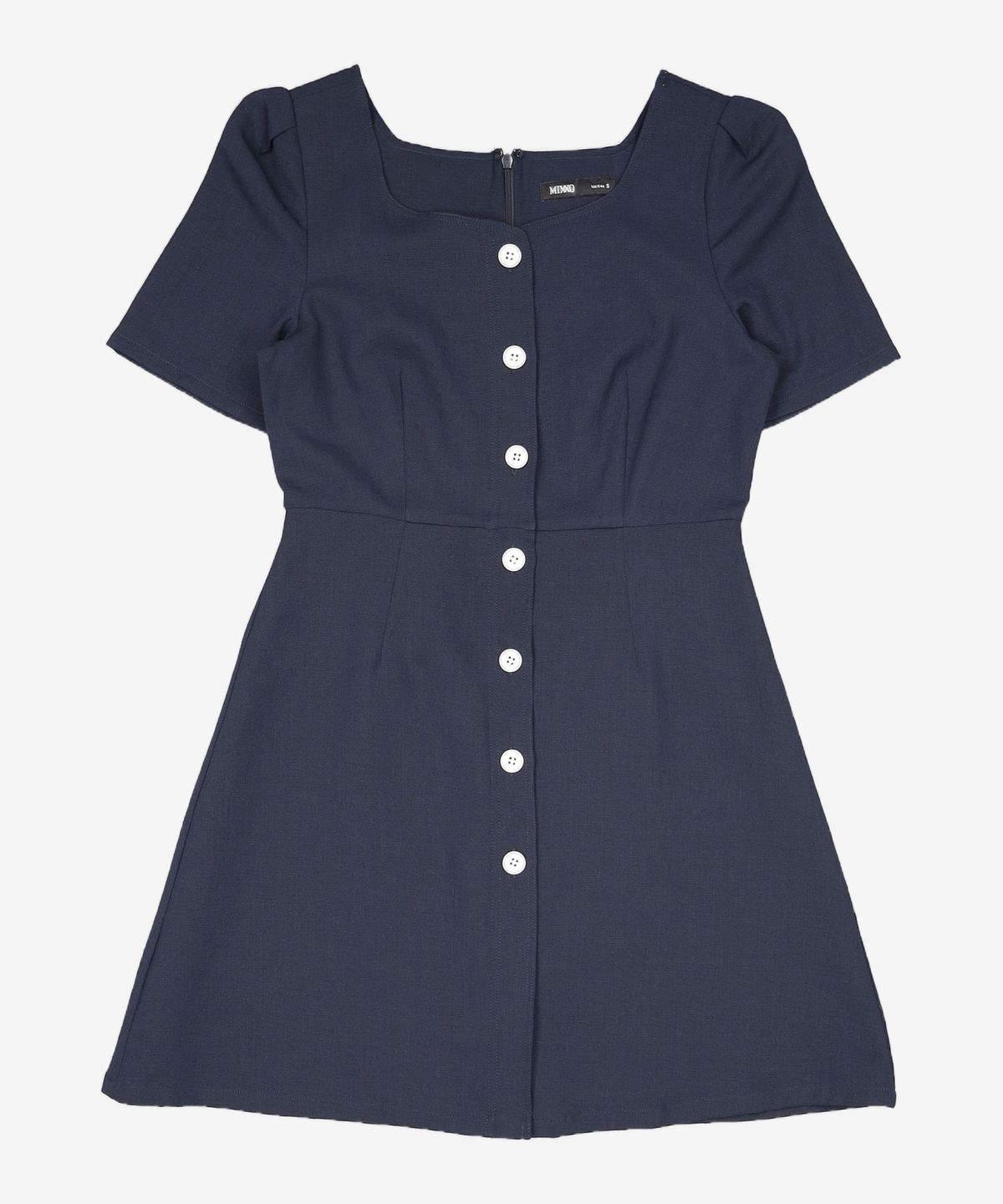 미쏘(MIXXO) 퍼프소매 A라인 미니 원피스_MIWOWD702G S