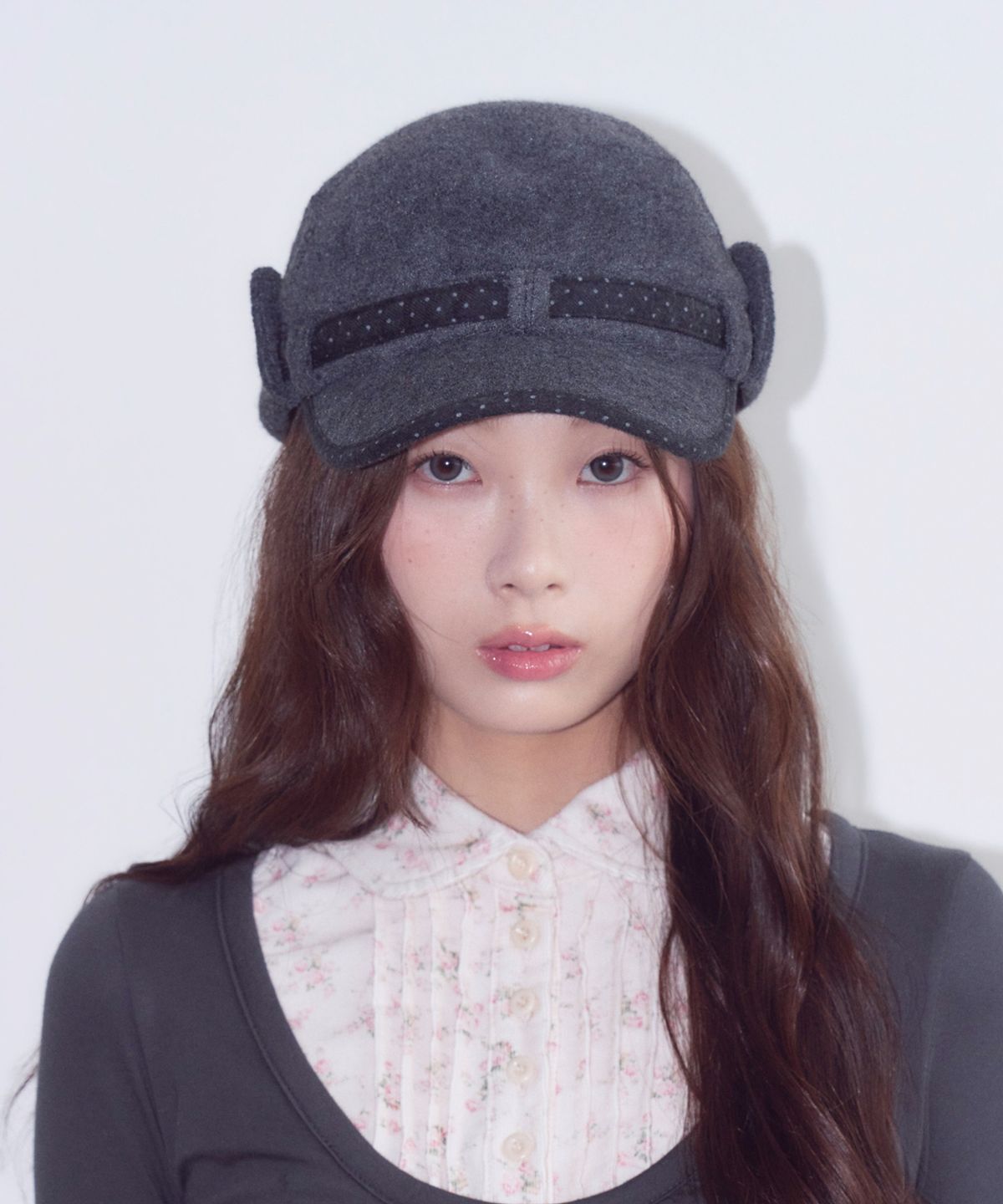 오피쉬(OAFISH) Dot Earflap Work Cap, Black