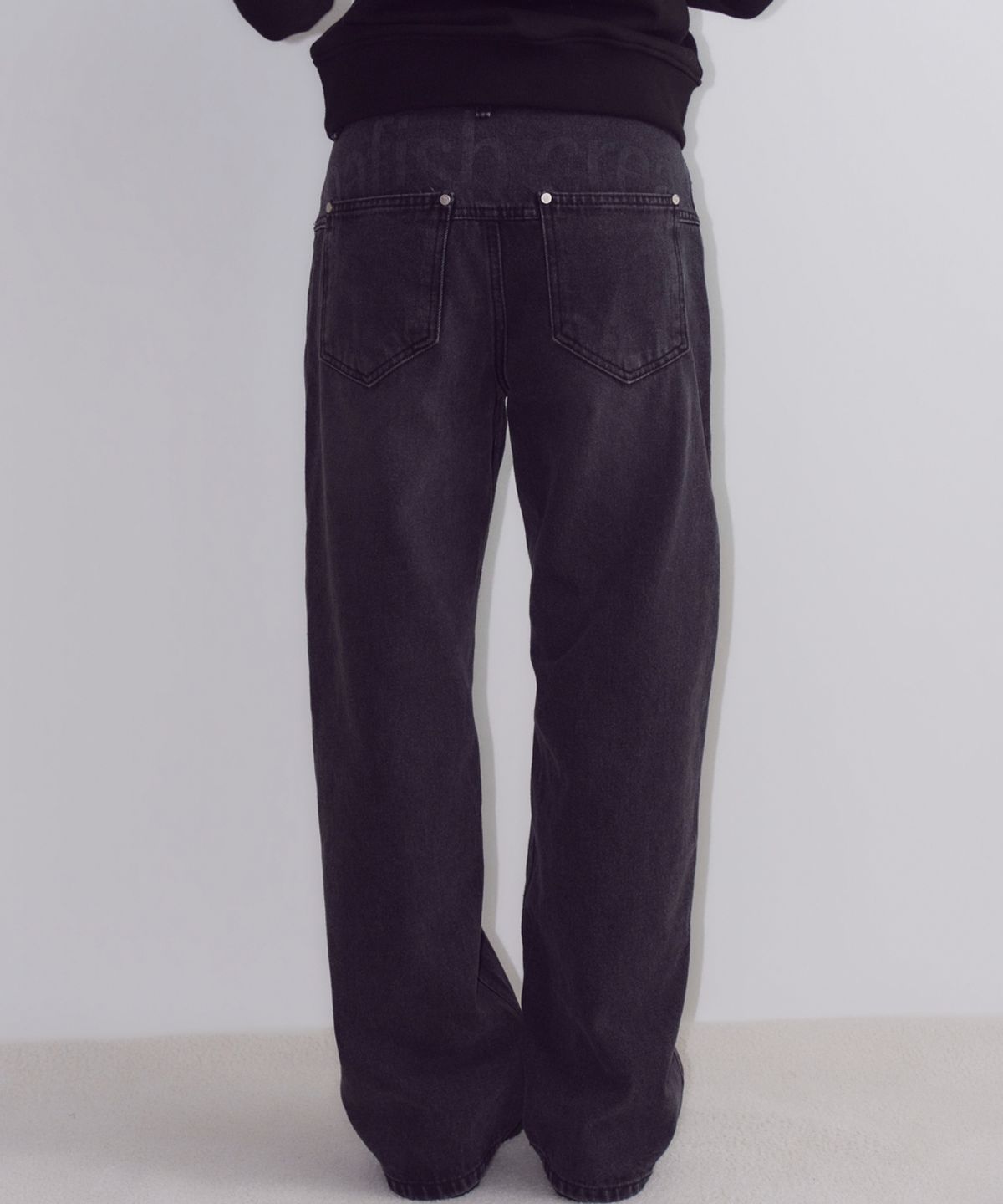 오피쉬(OAFISH) Hazy Wide Pants, Black