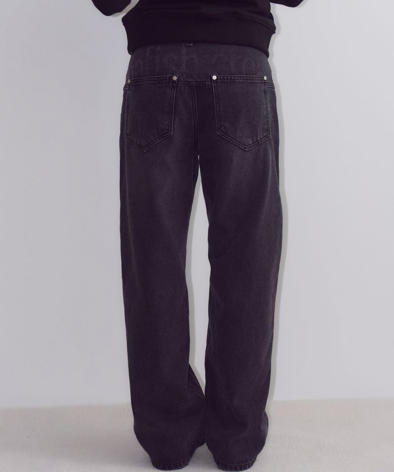 Hazy Wide Pants, Black