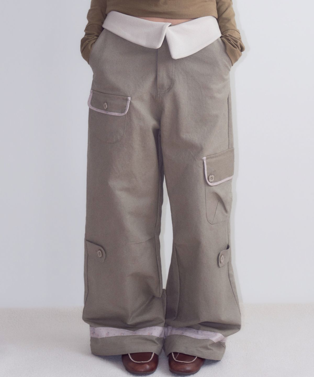 오피쉬(OAFISH) Folding Pocket Pants, Khaki