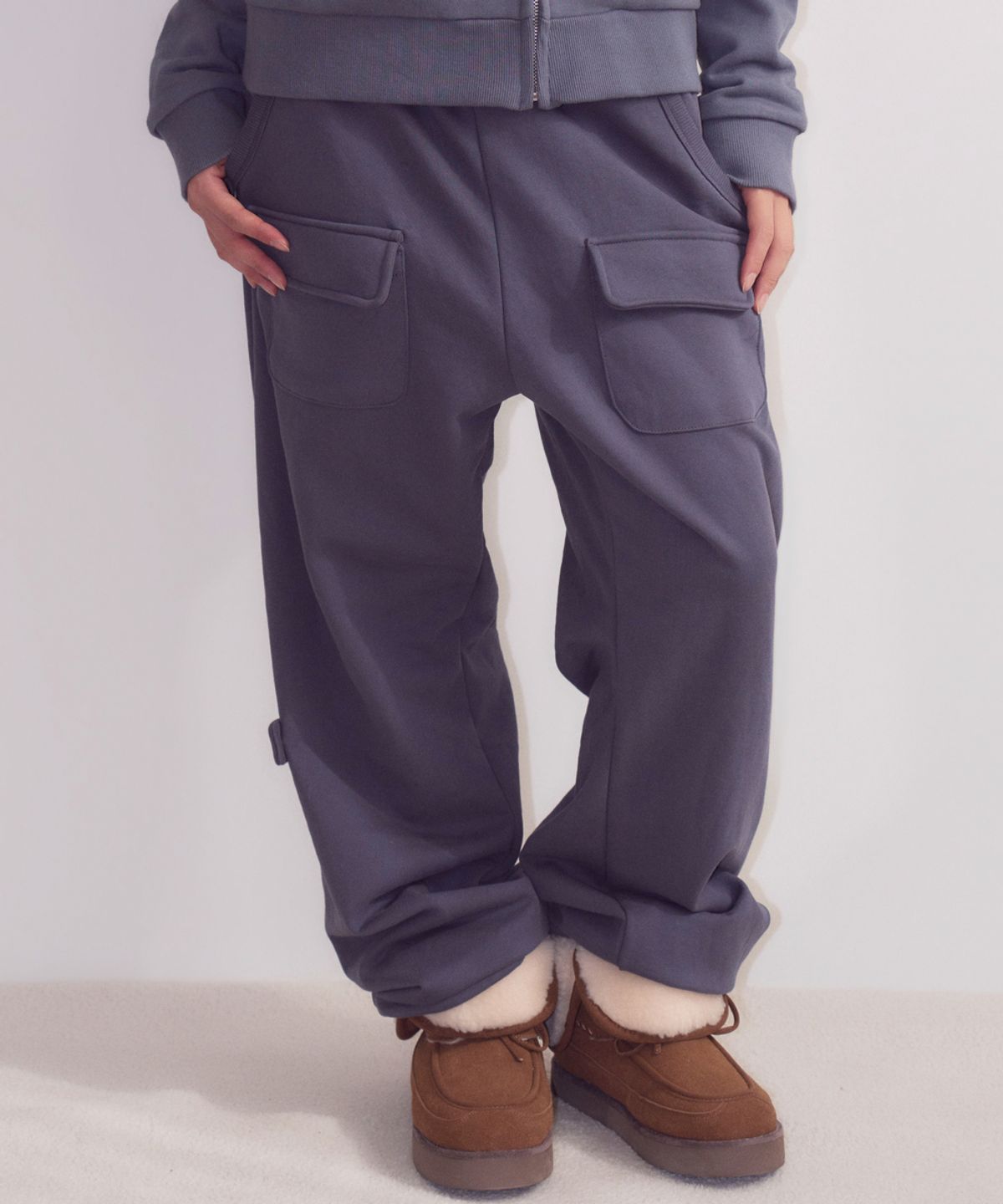 오피쉬(OAFISH) Double Pocket Sweatpants, Blue