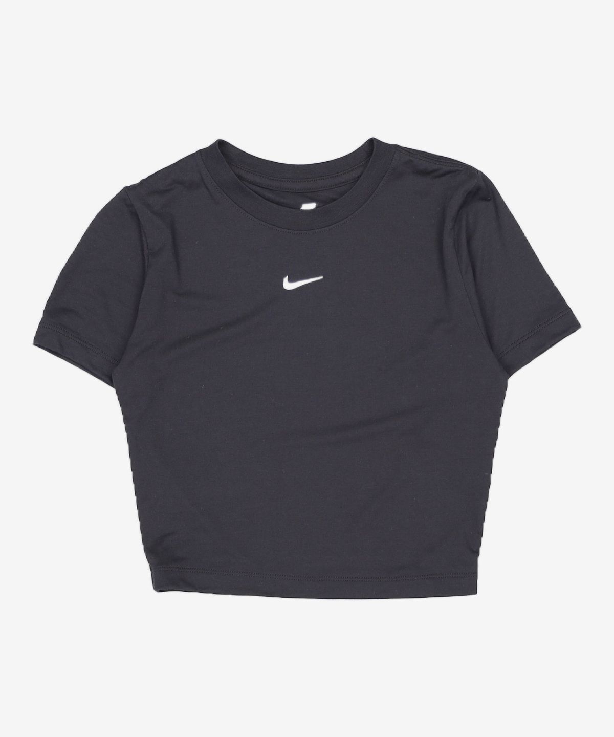 나이키(NIKE) 스포츠웨어 에센셜 슬림 핏 크롭 티셔츠 W - 블랙:화이트 / FB2874-010 S