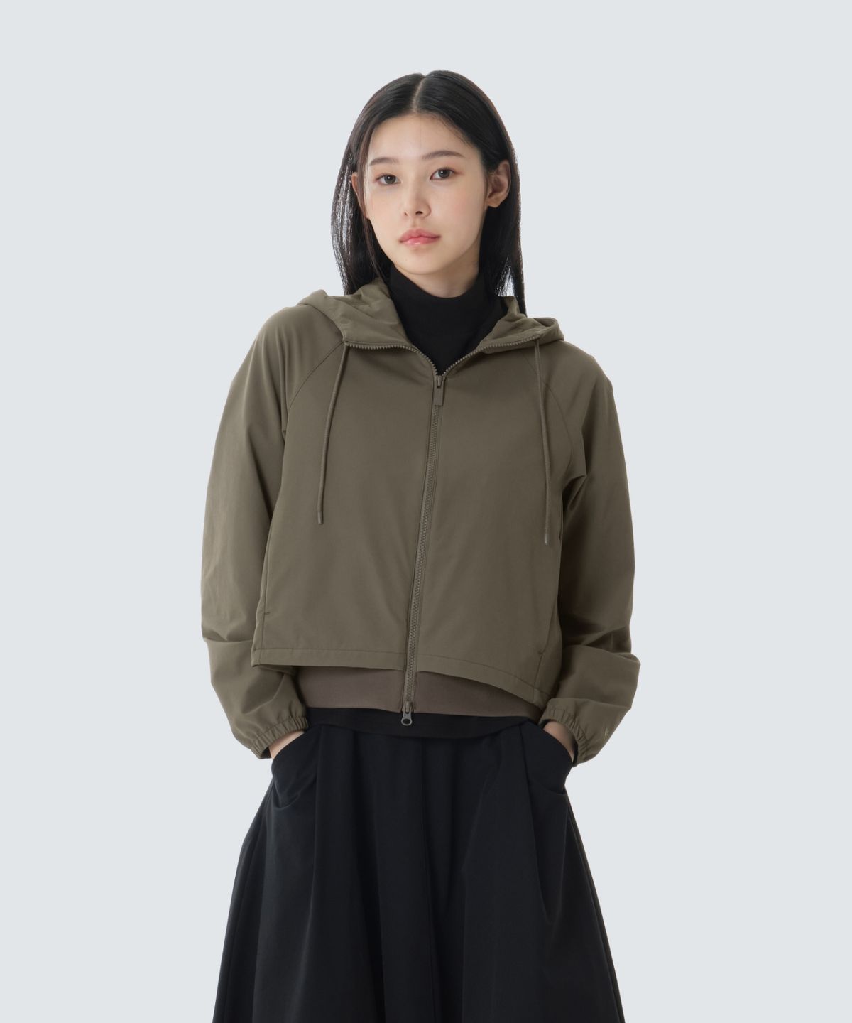 스노우피크 어패럴(SNOWPEAK APPAREL) 라고 여성 하이브리드 자켓 (S26FWTJK33) Tan Gray