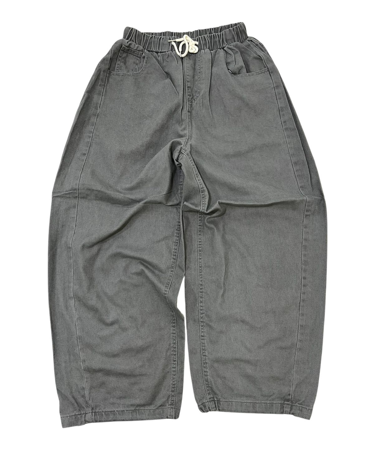 스케이터락(SK8ER ROCK) Side Tuck Cotton Curved Pants (Gray)