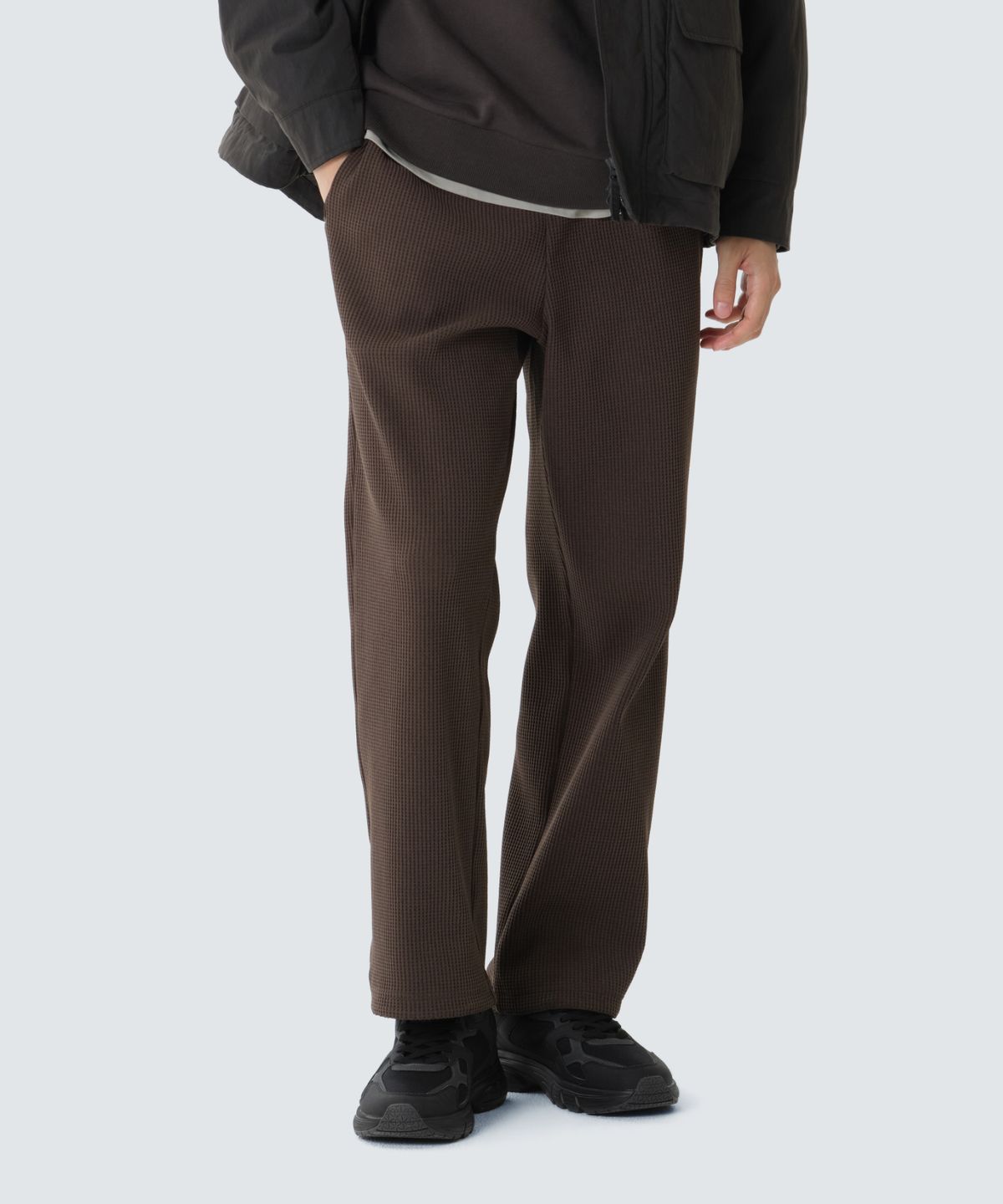 스노우피크 어패럴(SNOWPEAK APPAREL) 테이진 델타피크 와플 팬츠 (S26FUTFP16) Choco Brown