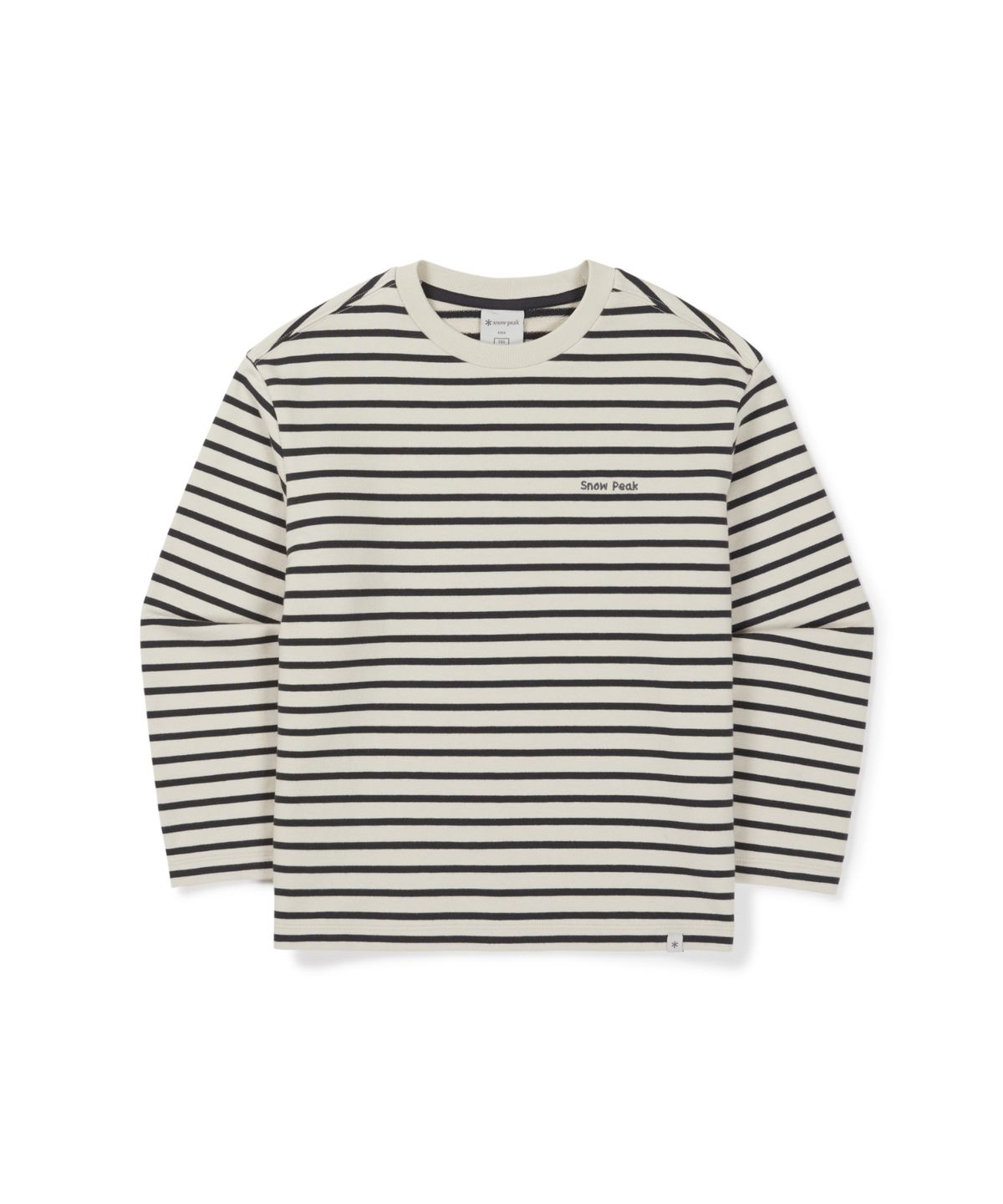 스노우피크 어패럴 키즈(SNOWPEAK APPAREL KIDS) 키즈 스트라이프 긴팔 티셔츠 (S26FKFTL81) Dark Navy