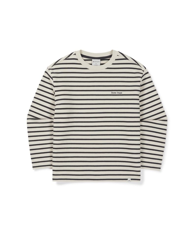 키즈 스트라이프 긴팔 티셔츠 (S26FKFTL81) Dark Navy