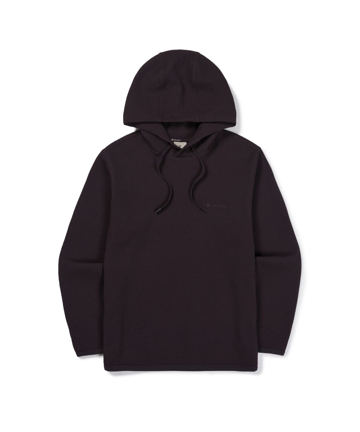 스노우피크 어패럴(SNOWPEAK APPAREL) 테이진 델타피크 와플 후드 티셔츠 (S26FUTHD16) Wine