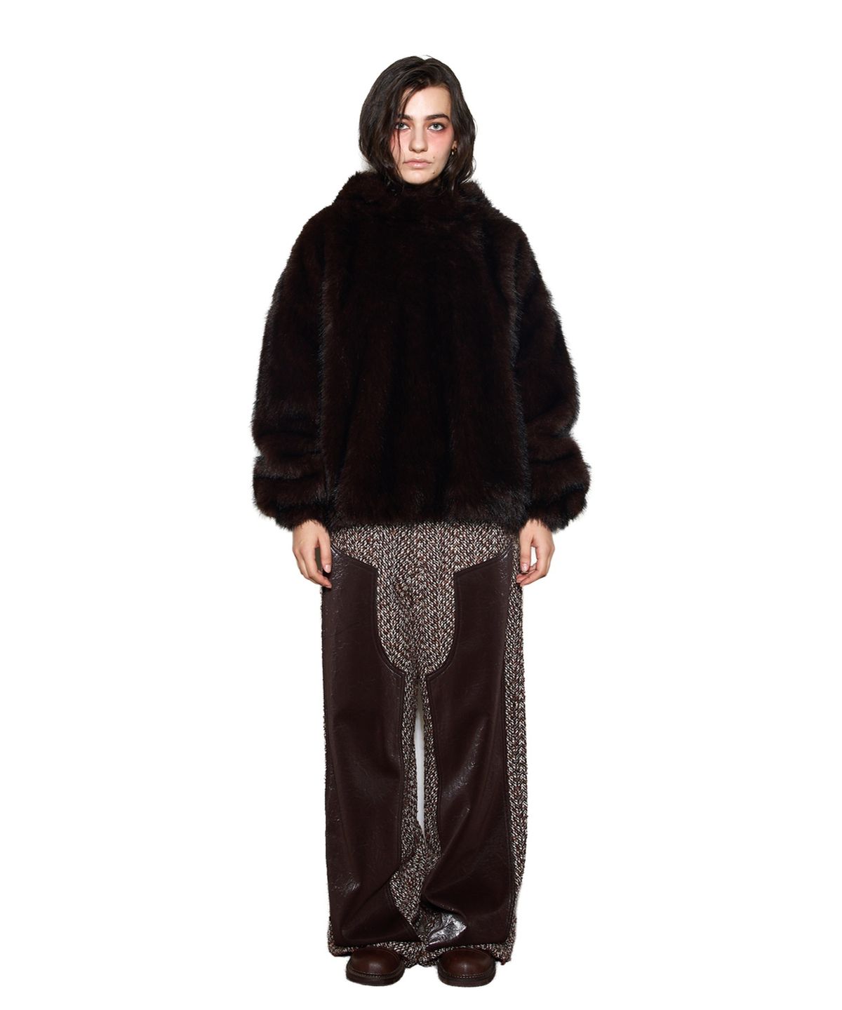 그리디어스(GREEDILOUS) Faux Fur Hoodie