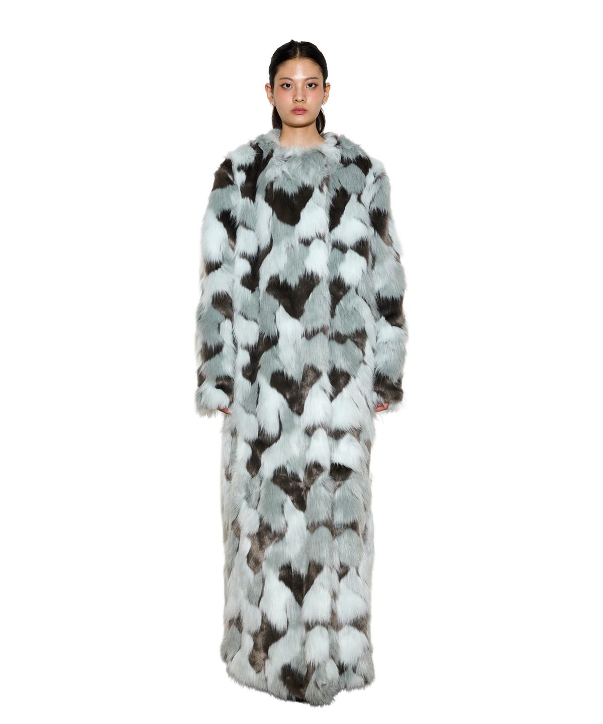 그리디어스(GREEDILOUS) Faux Fur Maxi Coat With