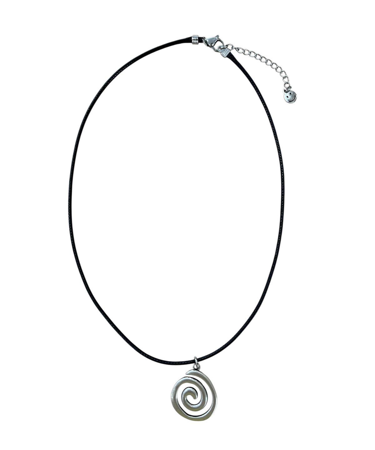 스케이터락(SK8ER ROCK) Antique Spiral Cord Necklace (Black Silver)