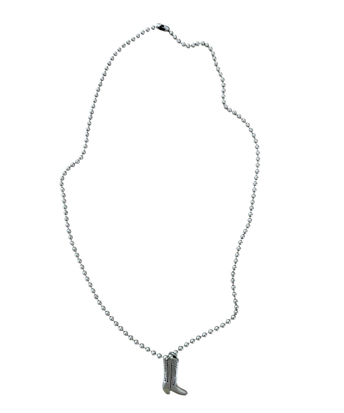 스케이터락(SK8ER ROCK) Boots Antique Silver Ball Chain Necklace
