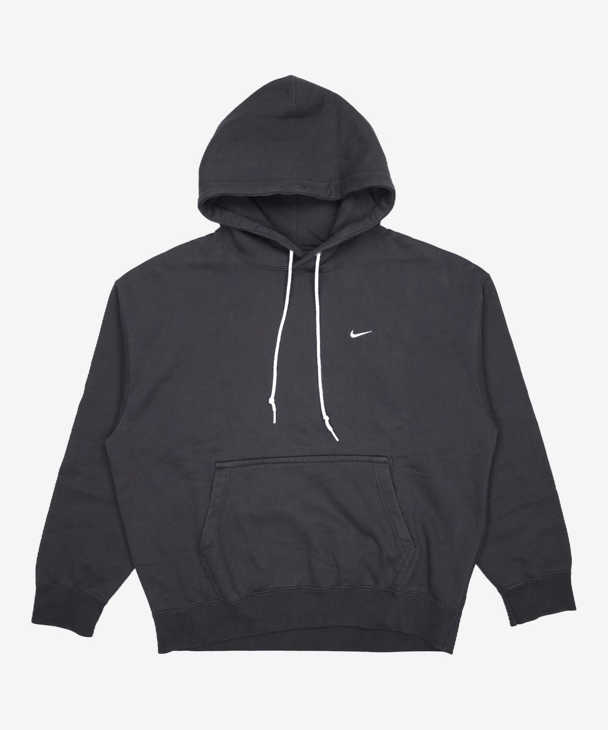 나이키(NIKE) 솔로 스우시 플리스 풀오버 후디 M - 블랙:화이트 / DX1356-010 XXL