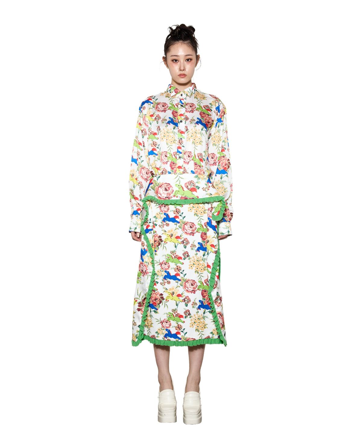 그리디어스(GREEDILOUS) Garden Pony Print Shirt