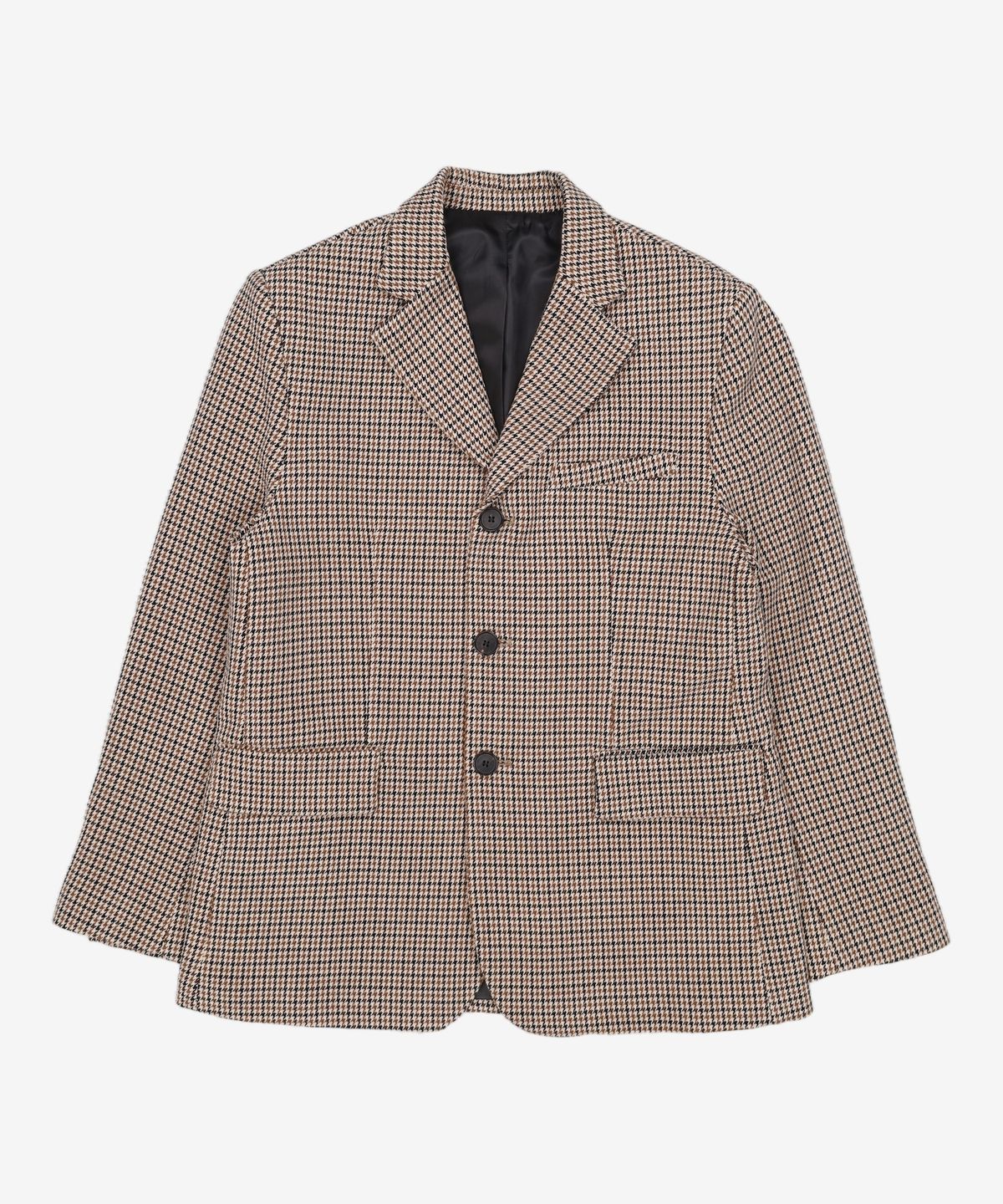 가먼트레이블(GARMENT LABLE) GL 3 Button Jacket - Brown Check S