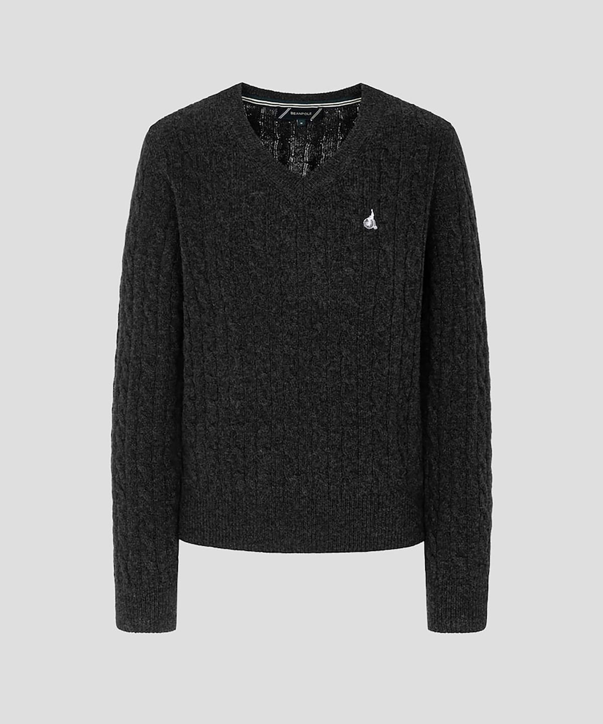 빈폴 레이디스(BEANPOLE LADIES) [Essential] 울 케이블 브이넥 니트  애쉬 (BF6951E014)