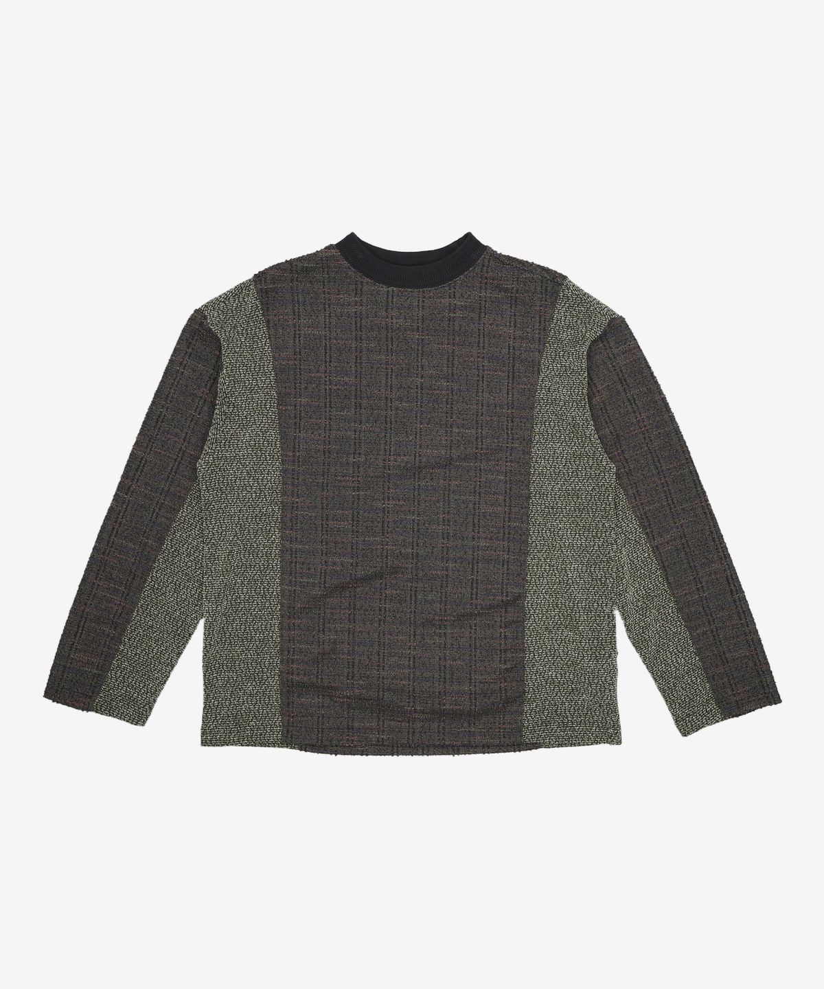 메종미네드(MAISON MINED) BLEND BOUCLE KNIT LONG SLEEVE MULTI GREEN M