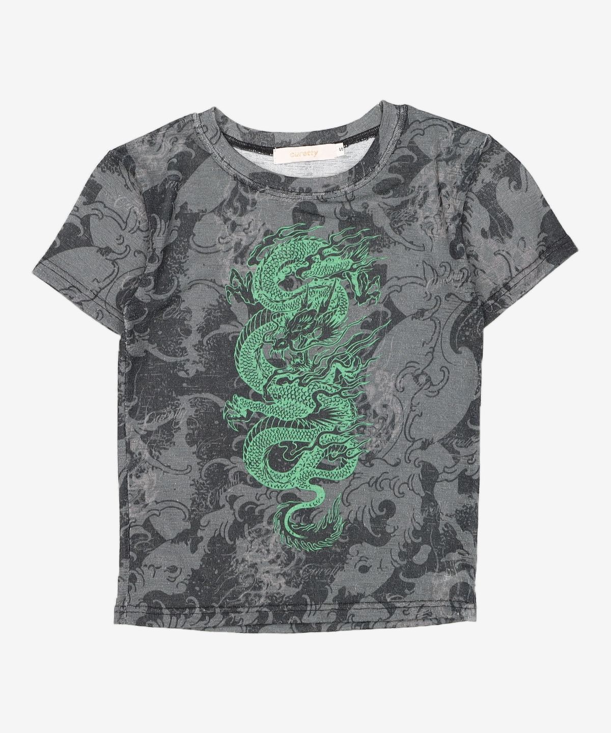 큐리티(CURETTY) C DRAGON GRAPHIC T-SHIRT_BLACK S