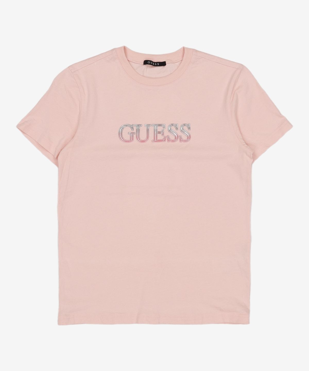 게스(GUESS) 남녀공용 그라데이션 고주파 GUESS 반팔티 S