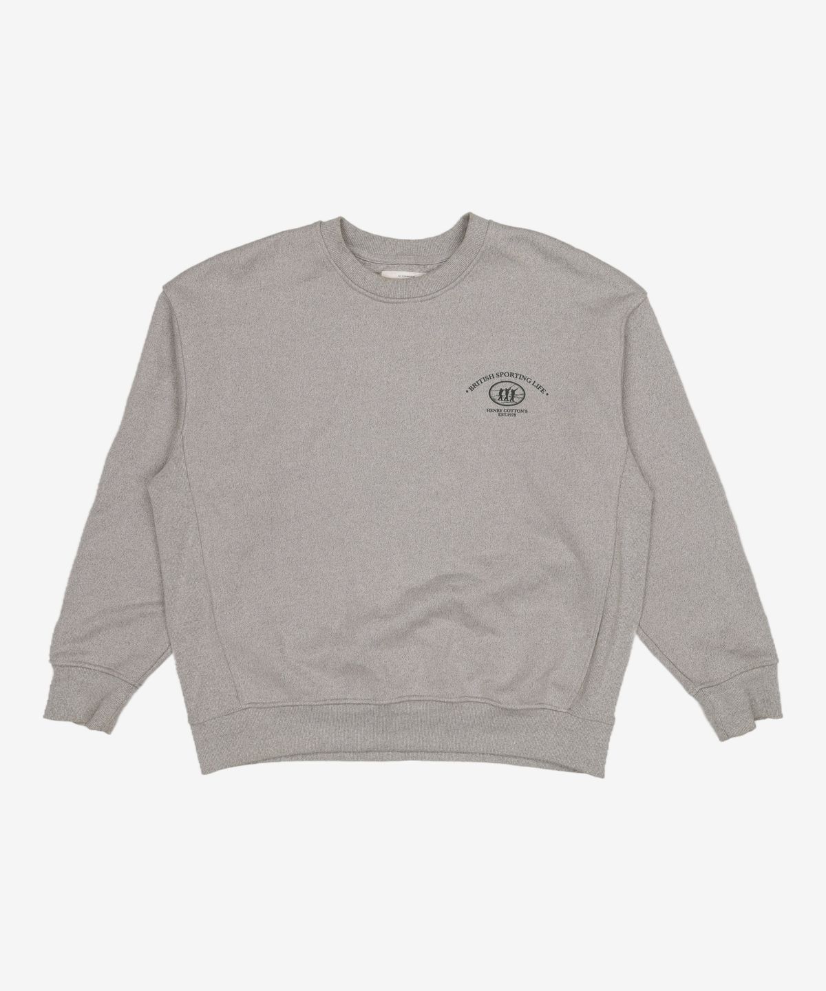 헨리코튼(HENRY COTTONS) [Fly Fishing Club] Fishermen Artwork Sweatshirt_AZTAW24200GYX 100