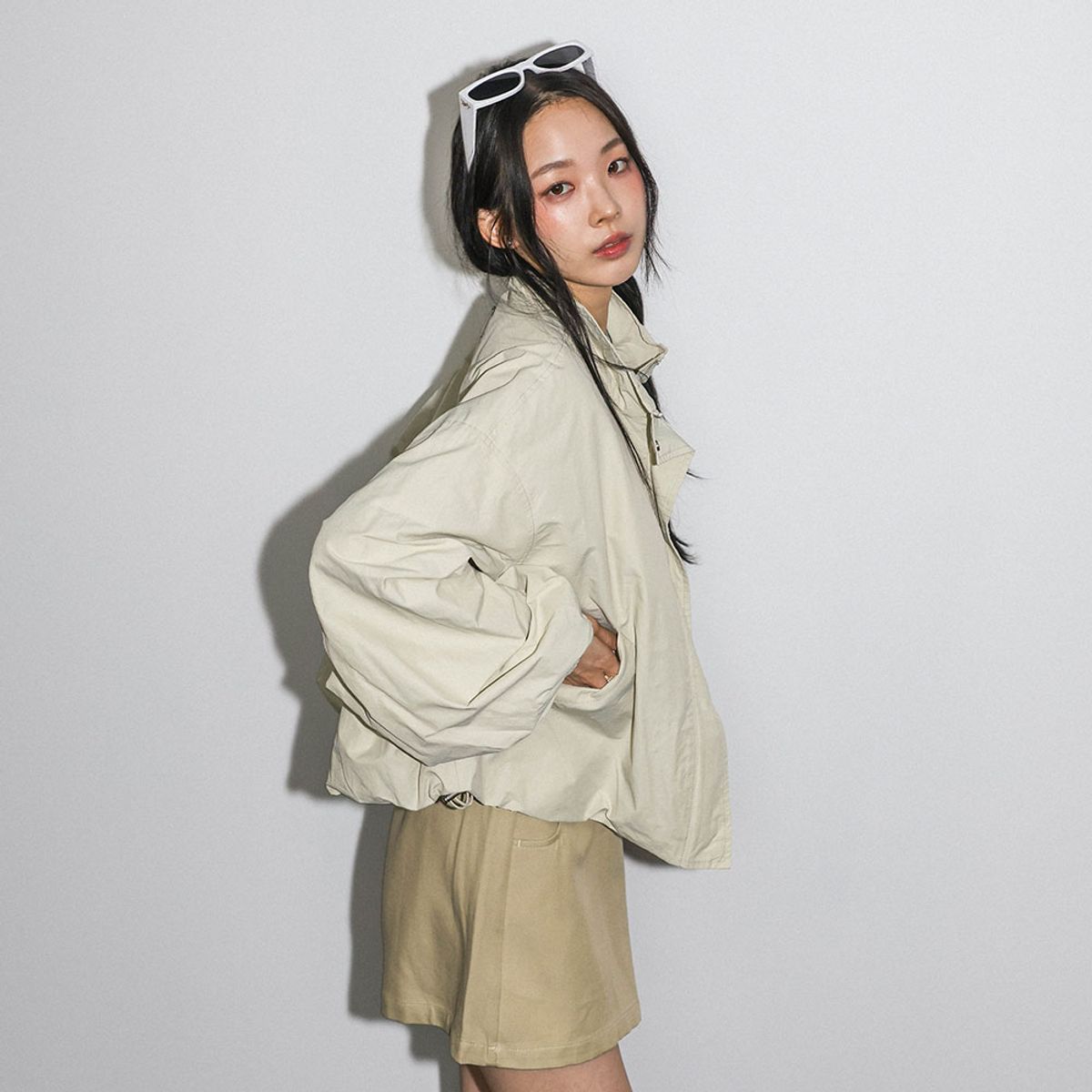 던드롭(DUNDROP) DD_Stand collar blouson jacket